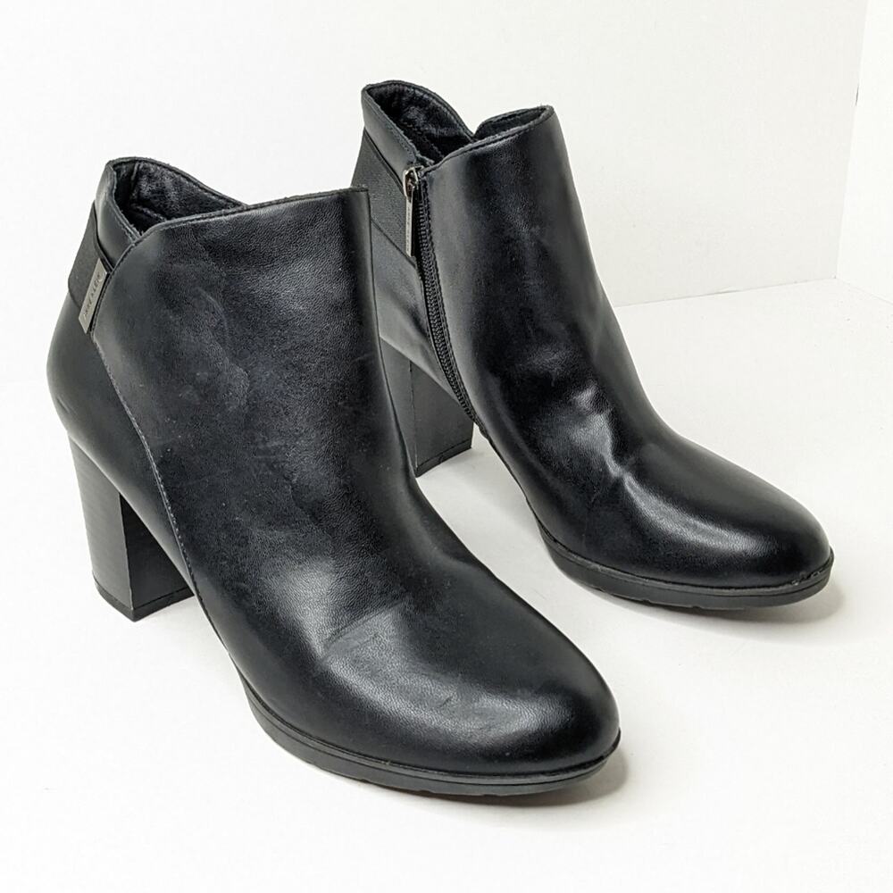 Anne Klein Ruby Ankle Booties, Black, Women's 10